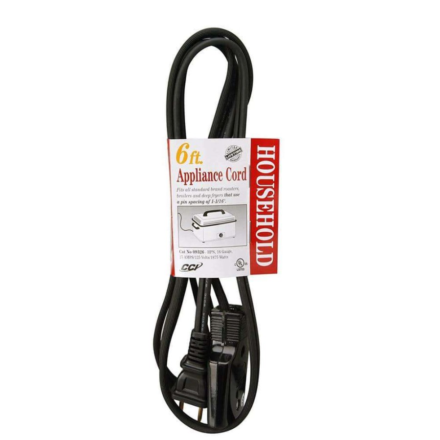 Appliance Extension Cords * | Southwire 6 Ft. 16/2 2-Wire 9326 Hpn Appliance Power Cord