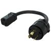 Extension Cord Accessories * | Ac Works 1 Ft. Soow 12/3 3-Prong L6-20 Male Plug To 6-15/20R 15 Amp /20 Amp 250-Volt Connector