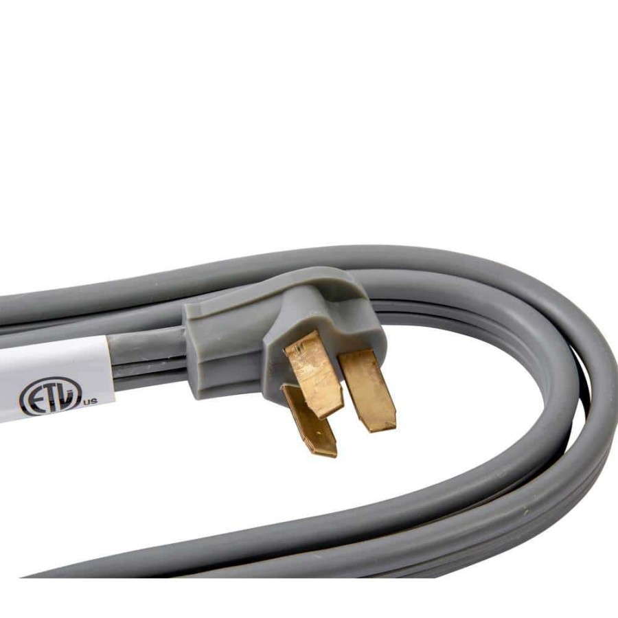 Appliance Extension Cords * | Bergen Industries 6 Ft. 3-Wire Oven Range Replacement Cord Gray