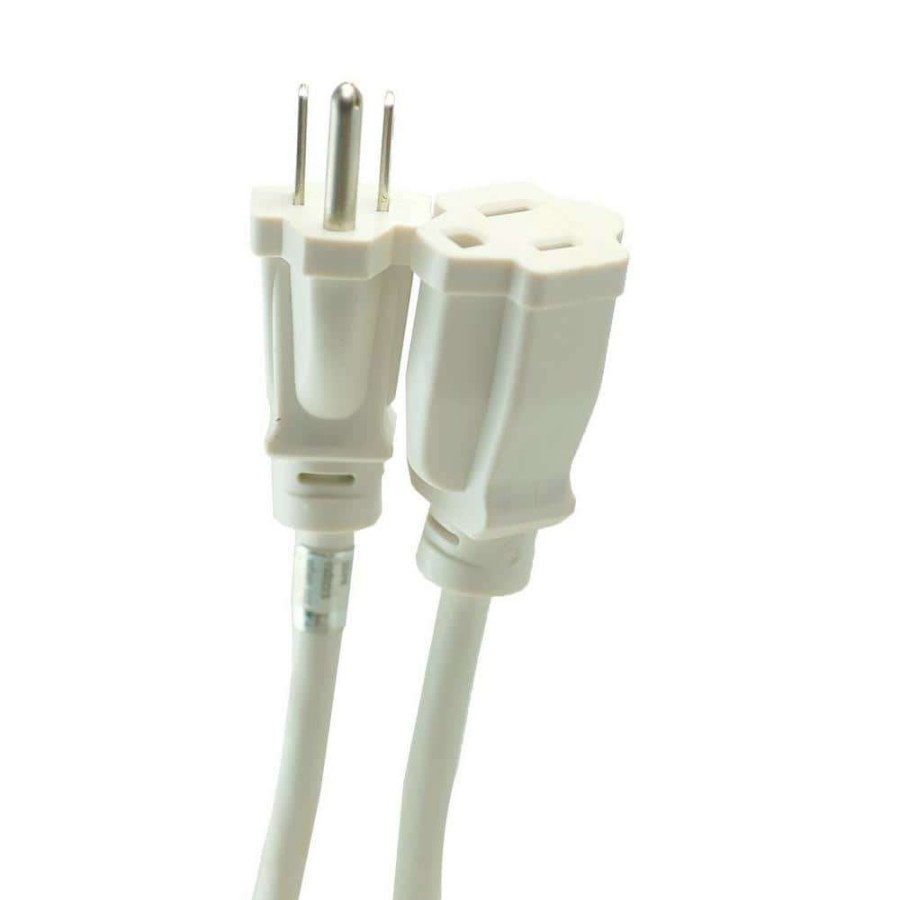 General Purpose Cords * | Southwire 8 Ft. 16/3 Outdoor Extension Cord In White