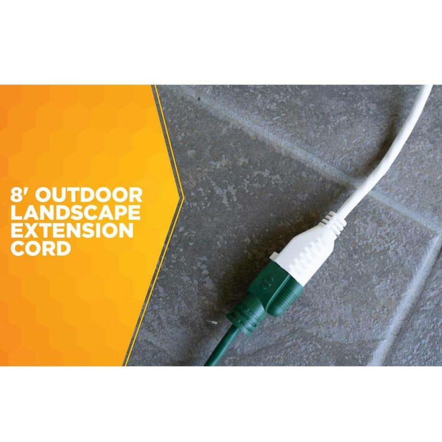 General Purpose Cords * | Southwire 8 Ft. 16/3 Outdoor Extension Cord In White