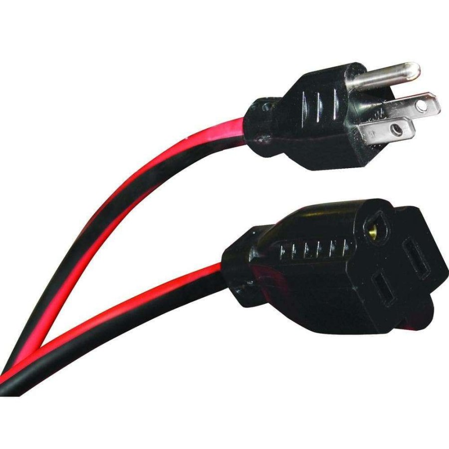 General Purpose Cords * | Husky 100 Ft. 16/3 Medium-Duty Indoor/Outdoor Extension Cord, Red And Black