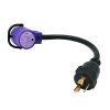 Appliance Extension Cords * | Parkworld 1.5 Ft. 10/3 3-Wire Evse Charging Adapter 30 Amp 125-Volt Nema L5-30P To 50 Amp Electric Vehicle 14-50R Ev Adapter Cord