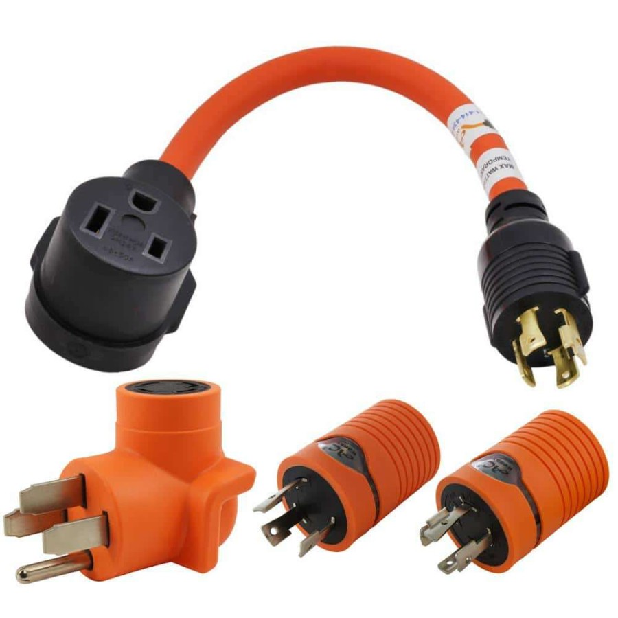 Extension Cord Accessories * | Ac Works Nema 6-50 Welder Adapter Kit For Various Outlets