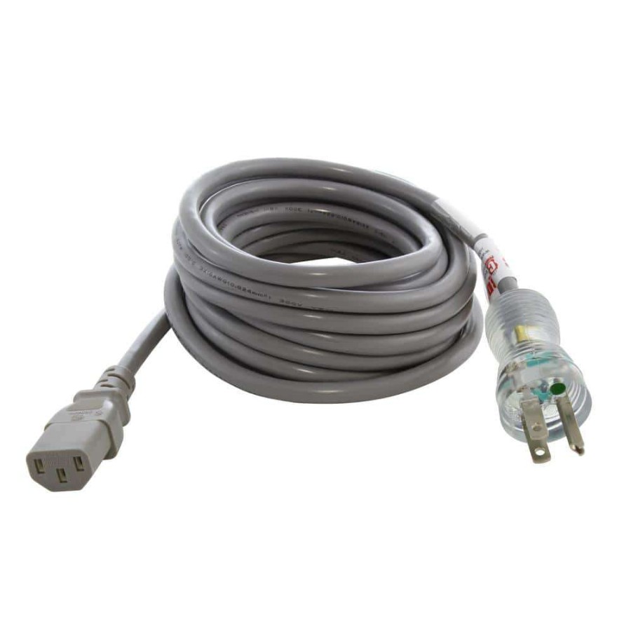 Extension Cord Accessories * | Ac Works 15 Ft. 15 Amp 14/3 Medical Grade Power Cord With Iec C13 Connector