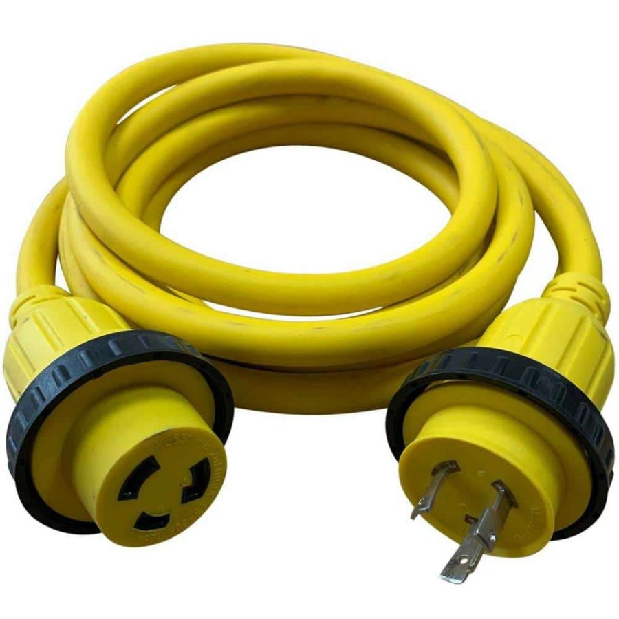 Rv & Marine Cords * | Halex 12 Ft. 10/3 30 Amp 125-Volt Marine Shore Power Extension Cord