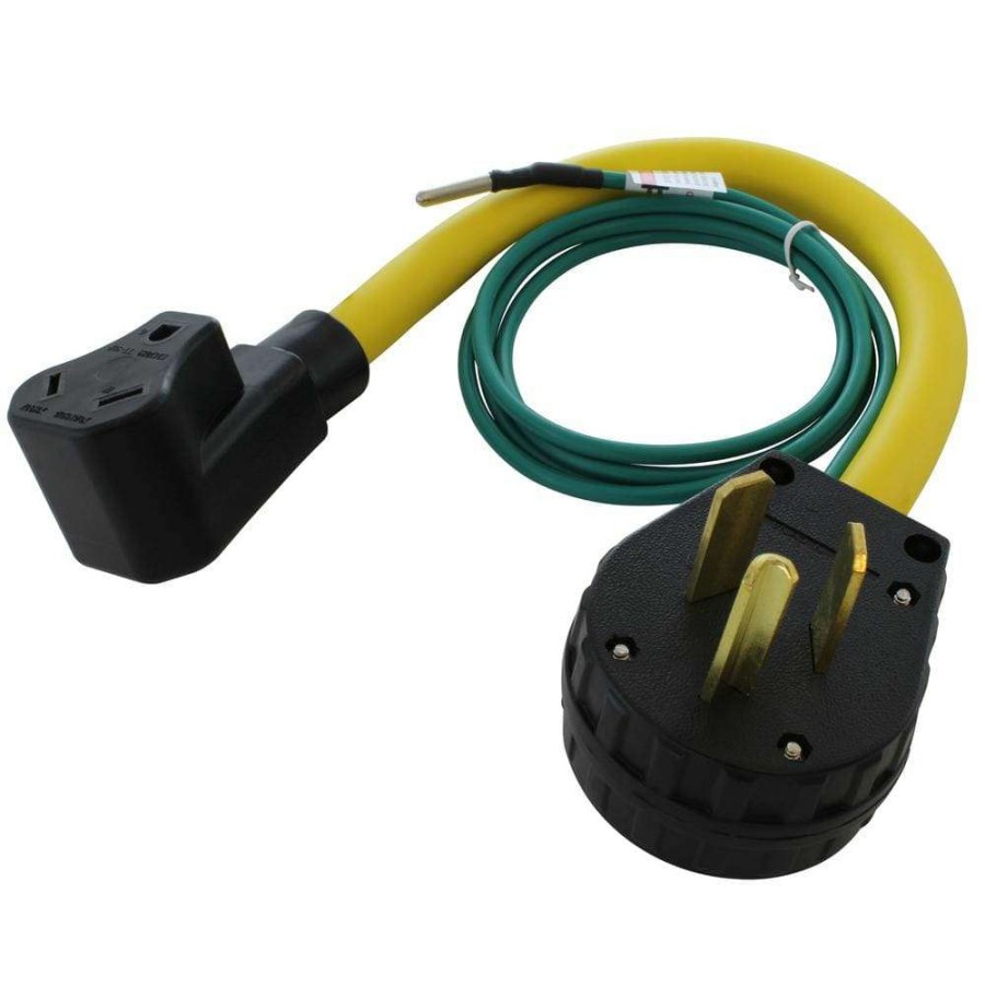 Extension Cord Accessories * | Ac Works 1.5 Ft. 10P To 30P 30 Amp Old Dryer Plug To 30 Amp Rv Adapter