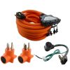 Extension Cord Accessories * | Ac Works 25 Ft. Flood Restoration Equipment Power Distribution (Pdu) Kit With Circuit Breakers