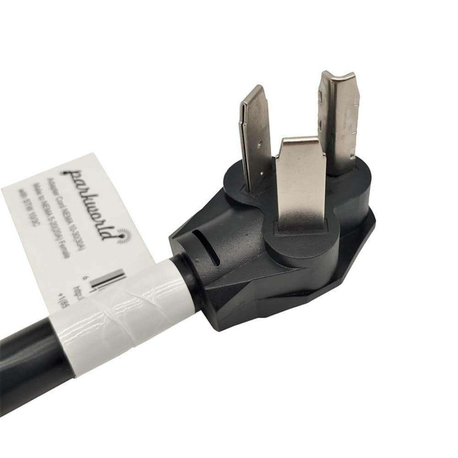 Appliance Extension Cords * | Parkworld 1.5 Ft. 10/3 3-Wire 30 Amp 3-Prong Old Dryer Nema 10-30P Plug To 20 Amp 5-20R/15R Adapter Cord(10-30P To 5-20/15R)