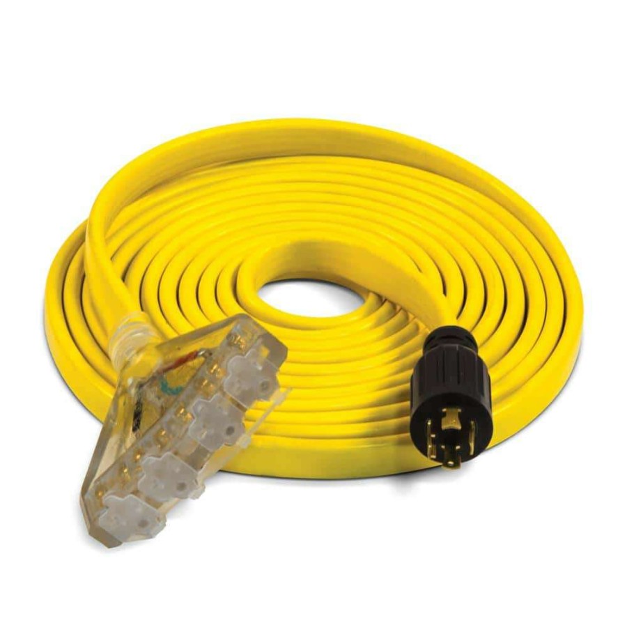 Generator Parts * | Champion Power Equipment 25 Fts. 30 Amp 125/250-Volt Fan-Style Flat Generator Extension Cord