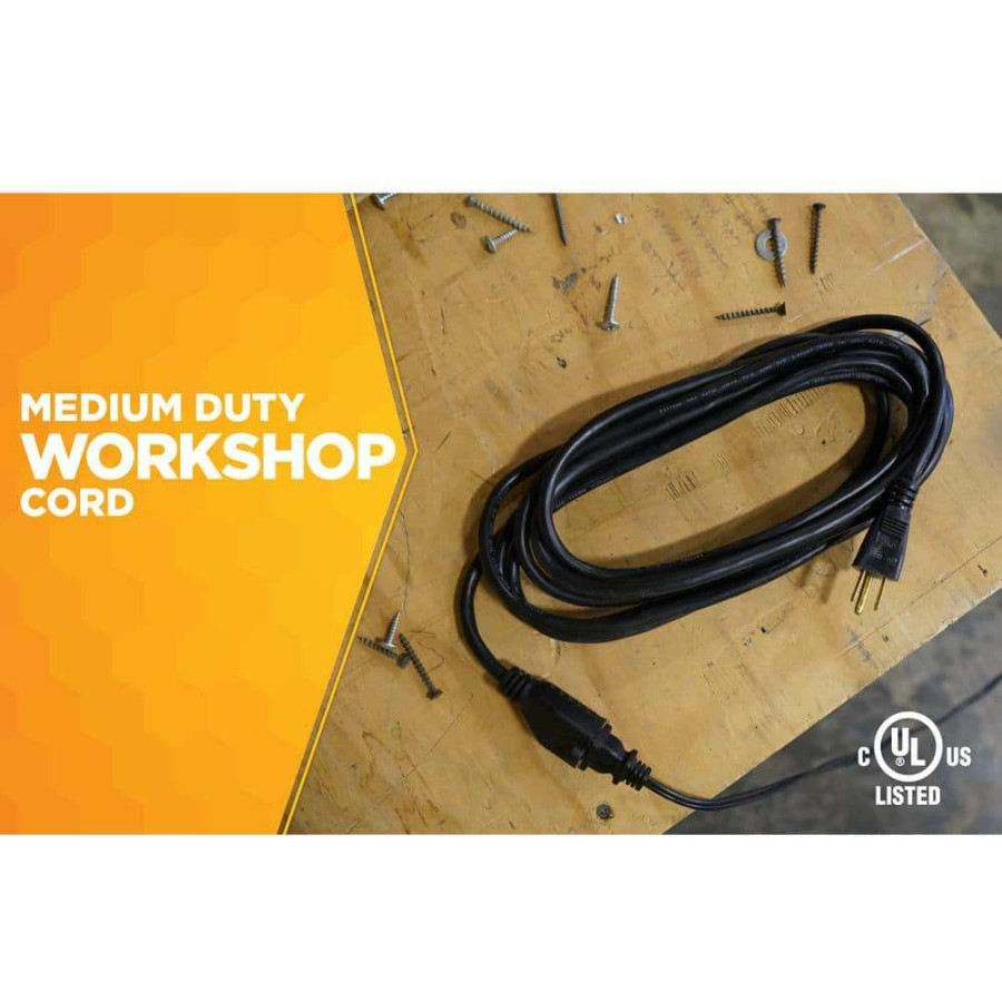 General Purpose Cords * | Woods 8 Ft. 16/3 Sjtw Outdoor Medium-Duty Extension Cord