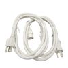 Appliance Extension Cords * | Micro Connectors, Inc 6 Ft. 18Awg/3-Conductors White Universal Ac Power Cord (Nema 5-15P To C13) (2-Pack)