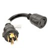 Appliance Extension Cords * | Parkworld 1 Ft. 10/4 4-Wire 30 Amp 208-Volt 5-Prong Locking Nema L21-30P Plug To 4-Prong Locking L14-30R Receptacle Adapter Cord