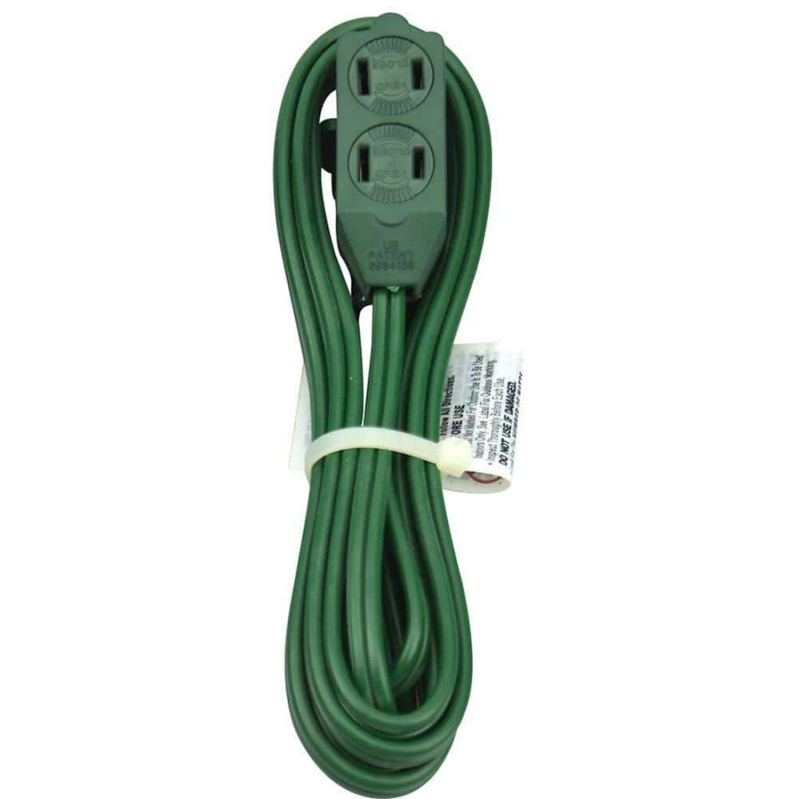 General Purpose Cords * | Hdx 16/2 In. X 6 Ft. Green 6 Ft. X 12 Ft. Extension Cords (3-Pack)