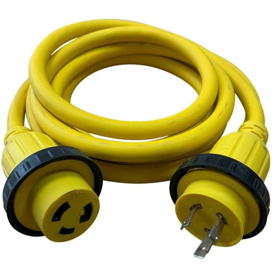 Rv & Marine Cords * | Halex 50 Ft. 10/3 30 Amp 125-Volt Marine Shore Power Extension Cord