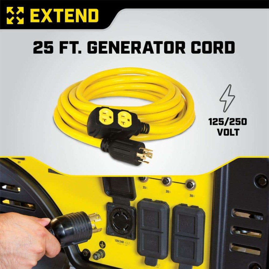 Generator Parts * | Champion Power Equipment 25 Ft. 240-Volt Generator Power Cord