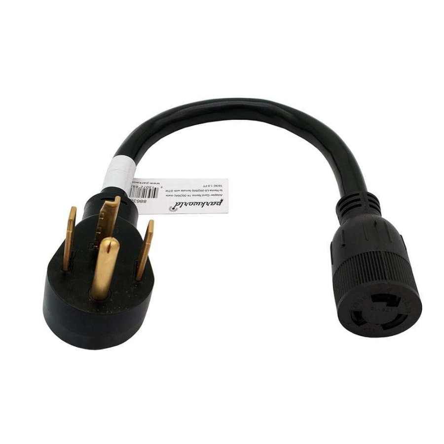 Appliance Extension Cords * | Parkworld 1.5 Ft. 10/3 3-Wire 20 Amp 250-Volt Nema 14-30P To L6-20R Dryer Adapter Cord