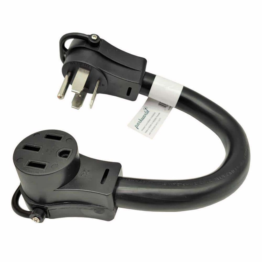 Appliance Extension Cords * | Parkworld 1.5 Ft. Stw 6/3 Plus 8/1 4-Wire Industrial/Commercial Nema 14-60P Plug To 14-50R Generator/Ev Adapter Cord