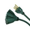 General Purpose Cords * | Hdx 25 Ft. 16/3 Fan-Tap Landscape Extension Cord, Green