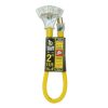 General Purpose Cords * | Yellow Jacket 2 Ft. 12/3 Sjtw 3 Multi-Outlet Outdoor Heavy-Duty Adapter Extension Cord With Power Light Block