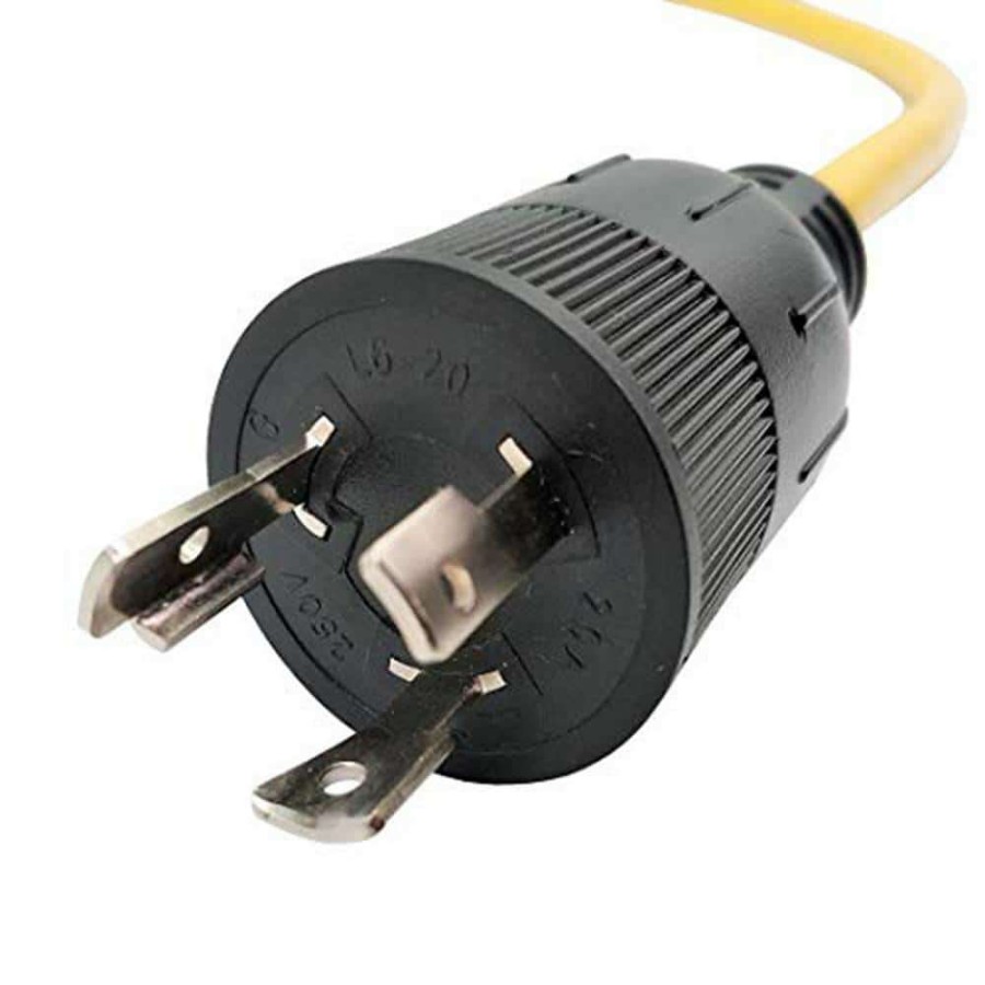 Appliance Extension Cords * | Parkworld 3 Ft. 12/3 3-Wire 20 Amp 250-Volt 3-Prong Locking Plug Nema L6-20P To 6-20R(T-Blade 6-15R) Receptacle Adapter Cord