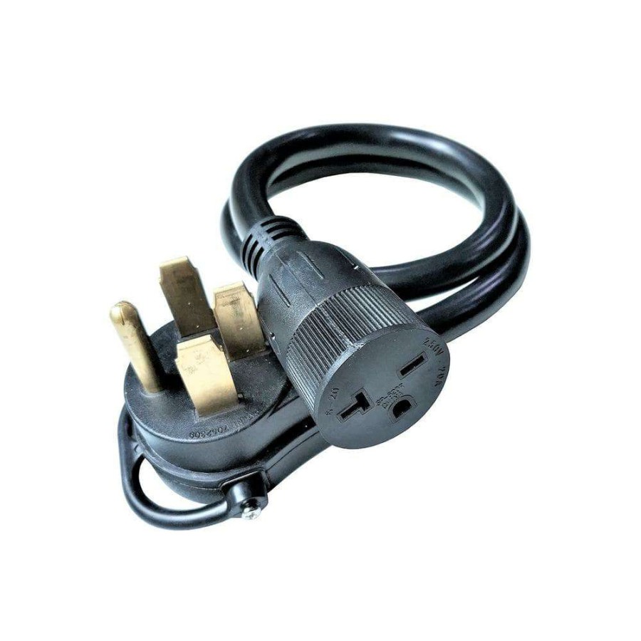 Appliance Extension Cords * | Parkworld 3 Ft. 10/3 3-Wire 50 Amp Rv/Generator 4-Prong Plug Nema 14-50P To 20 Amp 3-Prong 6-20R(T-Blade 6-15R) Adapter Cord