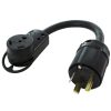 Extension Cord Accessories * | Ac Works 1 Ft. 30 Amp 125-Volt Nema Tt-30 Rv Outlet Extender