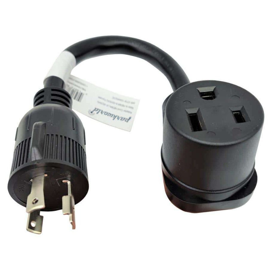 Appliance Extension Cords * | Parkworld 1 Ft. 10/3 Stw 3-Wire Nema L6-30P Plug To Welder 6-50R Receptacle Adapter Cord