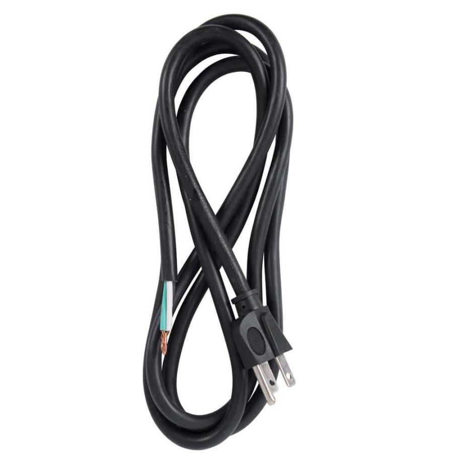 Appliance Extension Cords * | Bergen Industries 6 Ft. 14/3 Sjtw 15 Amp/125-Volt 1875-Watt 3-Wire Appliance/Power Tool Cord, Black