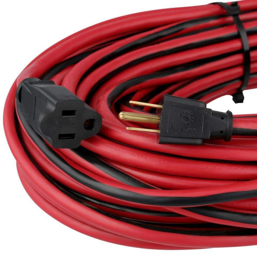 General Purpose Cords * | Husky 100 Ft. 14/3 Indoor/Outdoor Extension Cord, Red And Black