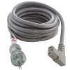 Extension Cord Accessories * | Ac Works 15 Ft. 14/3 15 Amp Medical Grade Power Cord With Right Angle Iec C13 Connector