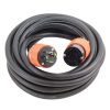 Generator Parts * | Ac Works 50 Ft. Soow 12/4 Nema L14-20 125-Volt/250-Volt 20 Amp Generator Rubber Extension Cord