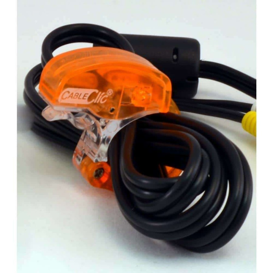 Extension Cord Accessories * | Unbranded Mini Cable Clic Orange