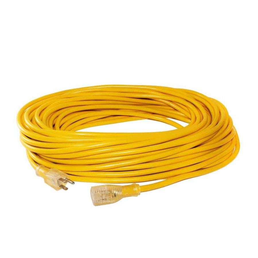 General Purpose Cords * | Lifesupplyusa 100 Ft. 16/3 Sjt 13 Amp 125-Volt 1625-Watt Lighted End Indoor/Outdoor Heavy-Duty Extension Cord