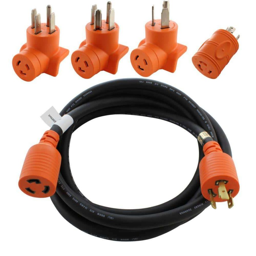 Extension Cord Accessories * | Ac Works Nema L6-20 Adapter Kit For 250-Volt Power Sources