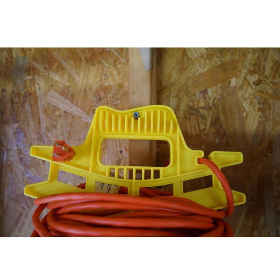 Extension Cord Reels * | Yellow Jacket Cord Wiz Yellow Extension Cord Holder