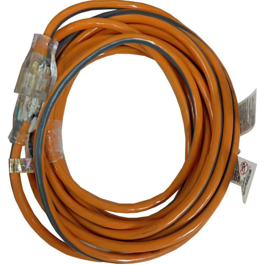 General Purpose Cords * | Ridgid 50 Ft. 14/3 Extension Cord, Orange And Gray