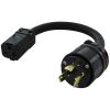 Extension Cord Accessories * | Ac Works 1 Ft. Soow 10/3 3-Prong L6-30 Male Plug To 6-15/20R 15/20A 250-Volt Connector