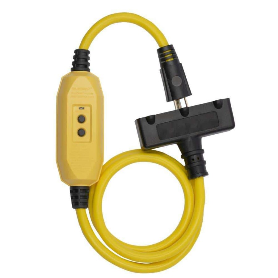 Gfci Plugs * | Elegrp 3 Ft. 15 Amp In-Line Self-Test Automatic Reset Portable Gfci Plug With 3-Outlet Cord, Yellow