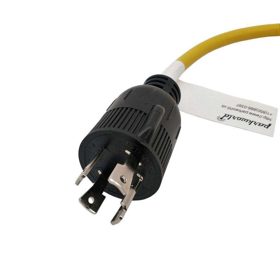 Appliance Extension Cords * | Parkworld 2 Ft. 12/3 3-Wire 20 Amp 250-Volt Nema L14-30P To 6-20R(T-Blade 6-15R) Adapter Cord