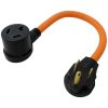 Extension Cord Accessories * | Ac Works 1.5 Ft. 6-50P 50 Amp Welder Plug To 10-30R 3-Prong Dryer Outlet