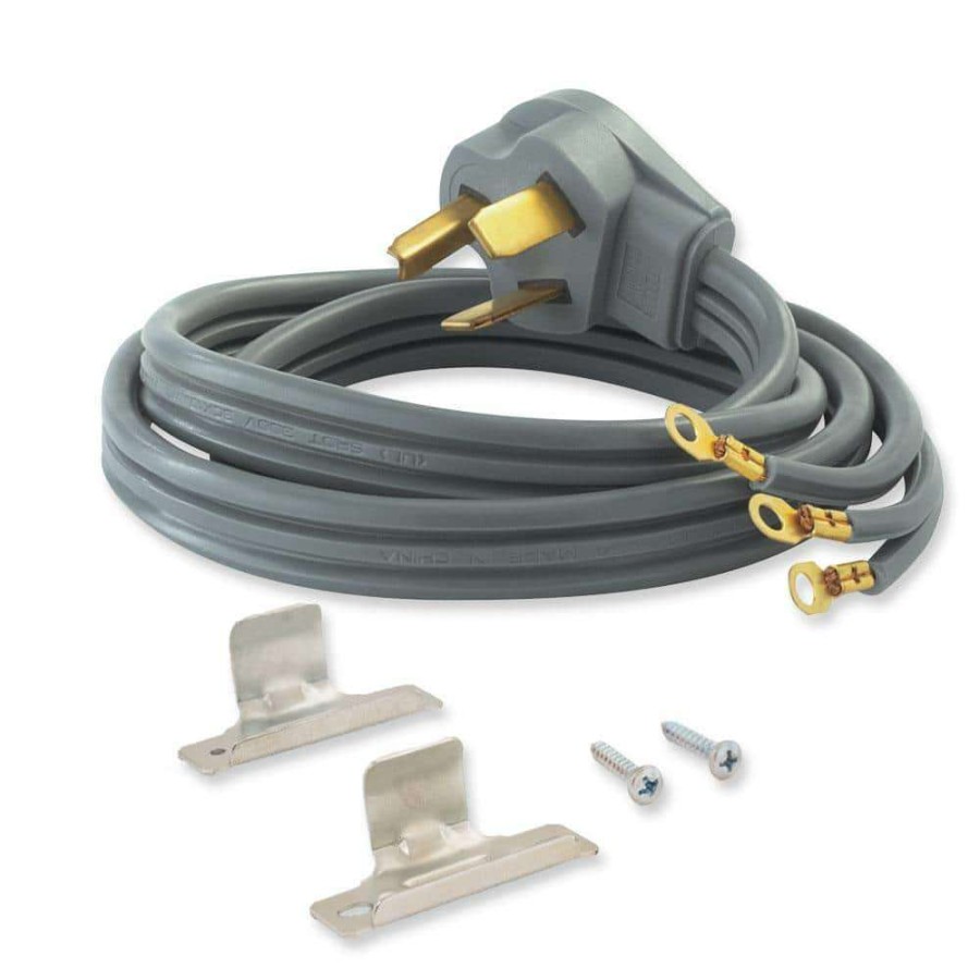 Appliance Extension Cords * | Everbilt 6 Ft. 3-Prong 30 Amp Dryer Cord