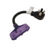 Appliance Extension Cords * | Parkworld 1 Ft. 10/3 3-Wire 30 Amp 125-Volt Dryer 4-Prong Plug Nema 14-30P To Household 15 Amp 3X 5-15R Tri-Outlets Adapter Cord