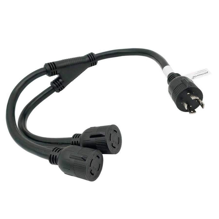 Generator Parts * | Parkworld 3 Ft. 125/250-Volt 30 Amp Generator 4-Prong L14-30 Splitter Nema L14-30P Plug To (2) L14-30R Receptacle Y Adapter Cord