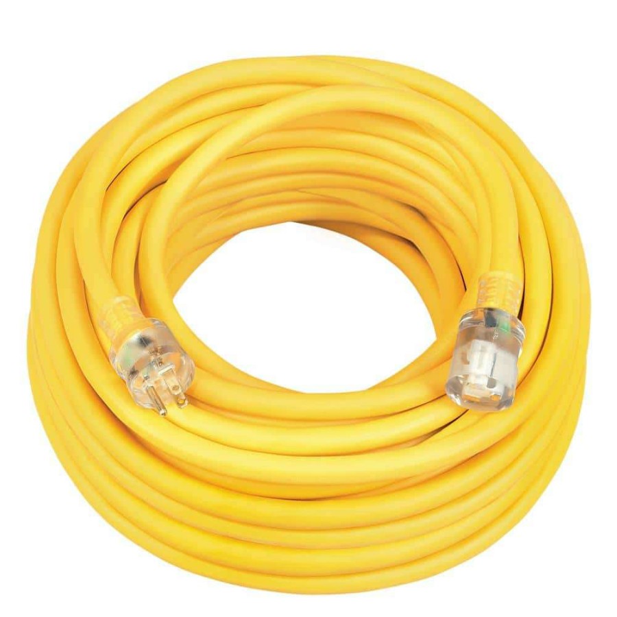 General Purpose Cords * | Southwire 25 Ft. 10/3 Sjeo Outdoor Extension Cord With Lighted Plug