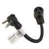 Appliance Extension Cords * | Parkworld 1 Ft. 10/3 3-Wire 30 Amp 250-Volt 3-Prong Nema 6-30P Plug To 10-30R Receptacle Adapter Cord(6-30P To 10-30R)