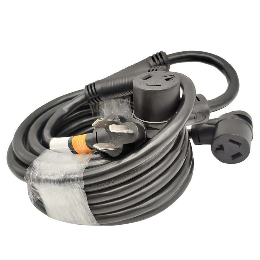 Appliance Extension Cords * | Parkworld 35 Ft. 10/3 3-Wire Dryer 30 Amp 125-Volt/250-Volt 3-Prong Nema 10-30P Plug To (2) 10-30R Receptacle Y Splitter Cord