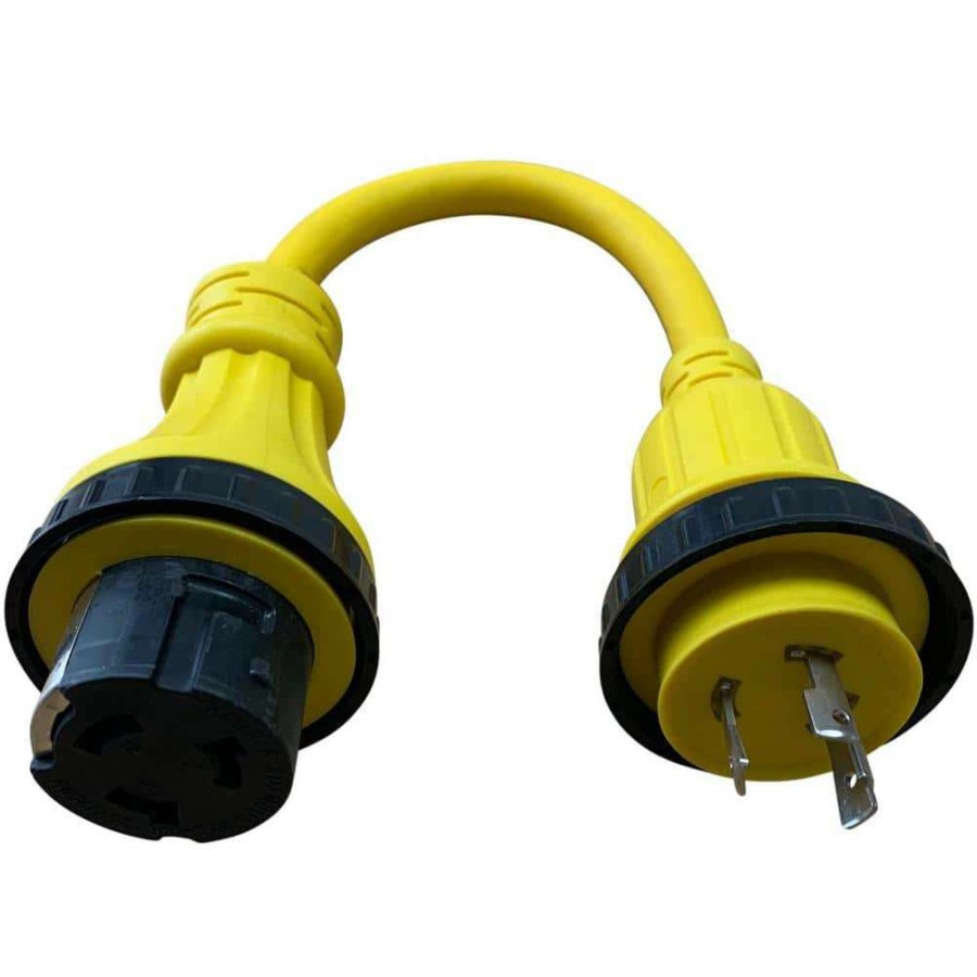 Rv & Marine Cords * | Halex 1.5 Ft. 10/3 30 Male To 50 Amp Female Marine Shore Power Adapter