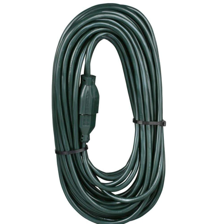 General Purpose Cords * | Hdx 15 Ft. 16/3 Indoor/Outdoor Landscape Extension Cord, Green