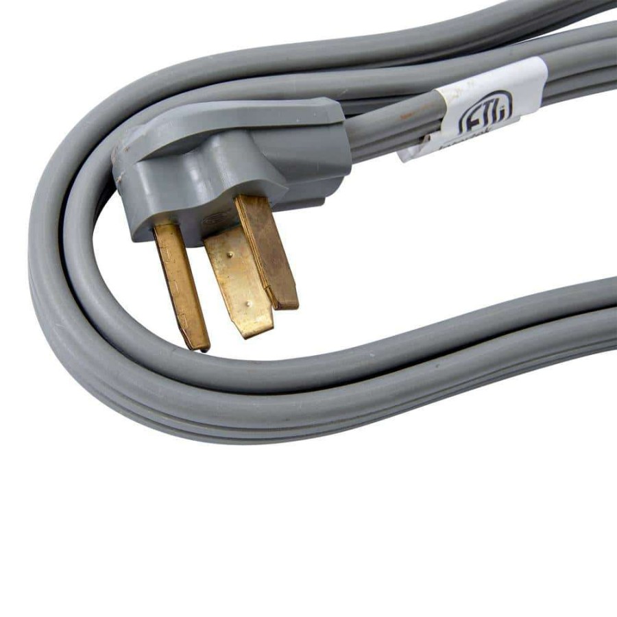 Appliance Extension Cords * | Bergen Industries 6 Ft. 3-Wire Clothes Dryer Replacement Power Cord Gray